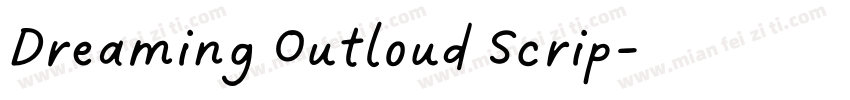 Dreaming Outloud Scrip字体转换